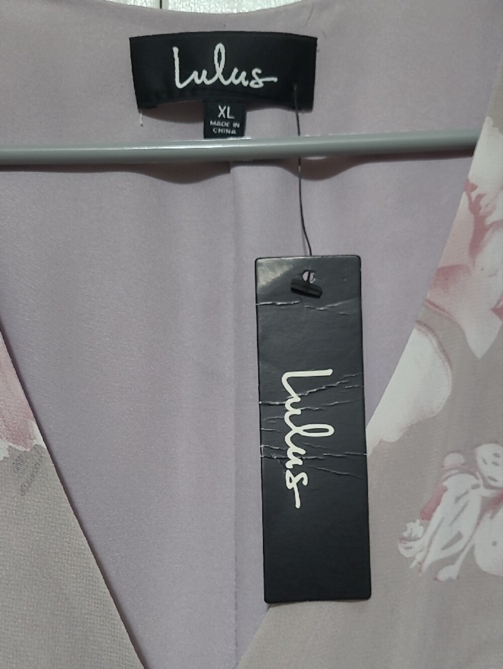 Lulu's Dusty Lavender Floral Wrap Maxi Dress - Picture 2 of 10